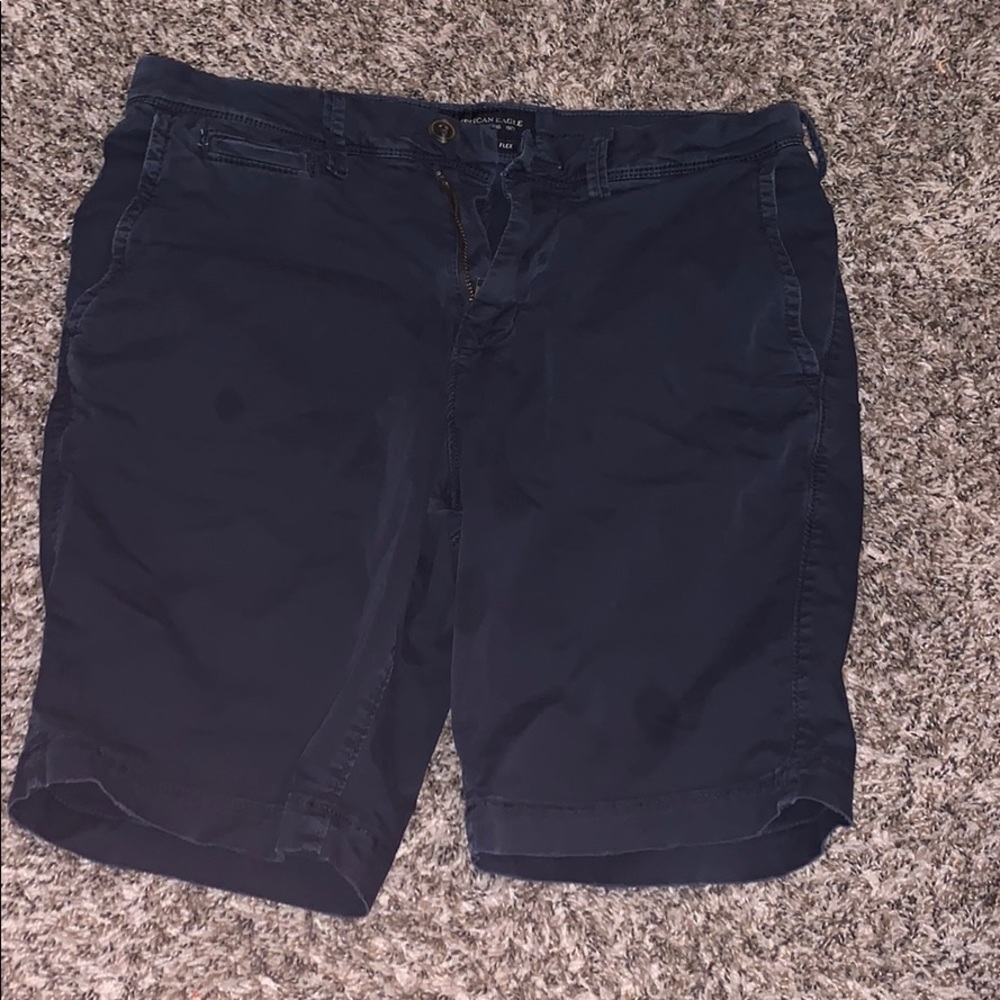 Navy Blue American Eagle Cargo Shorts
